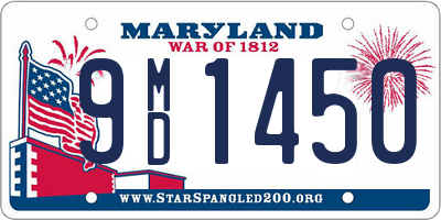 MD license plate 9MD1450