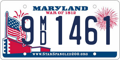 MD license plate 9MD1461