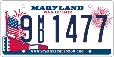 MD license plate 9MD1477