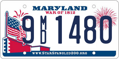 MD license plate 9MD1480