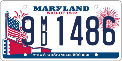 MD license plate 9MD1486