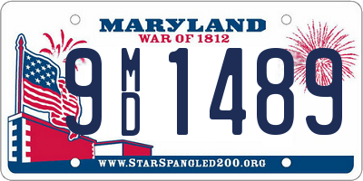 MD license plate 9MD1489