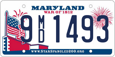 MD license plate 9MD1493