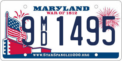 MD license plate 9MD1495