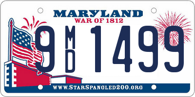 MD license plate 9MD1499