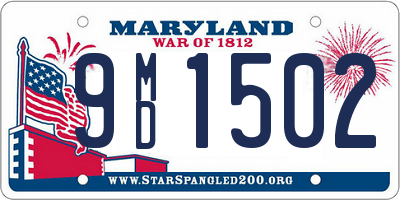 MD license plate 9MD1502