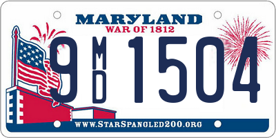 MD license plate 9MD1504