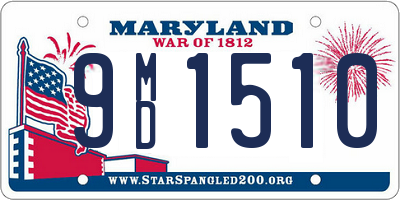 MD license plate 9MD1510