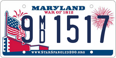 MD license plate 9MD1517