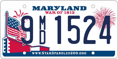 MD license plate 9MD1524