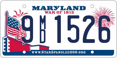 MD license plate 9MD1526