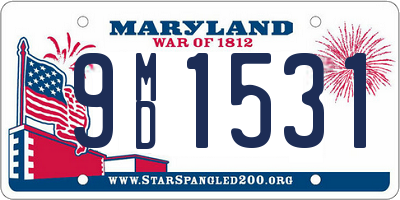 MD license plate 9MD1531