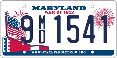 MD license plate 9MD1541