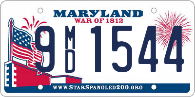 MD license plate 9MD1544