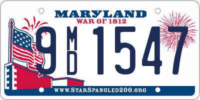 MD license plate 9MD1547