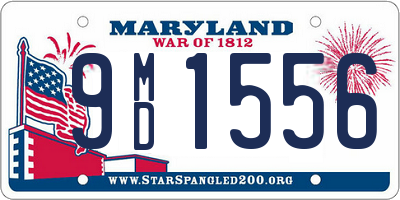 MD license plate 9MD1556