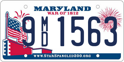 MD license plate 9MD1563