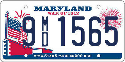 MD license plate 9MD1565