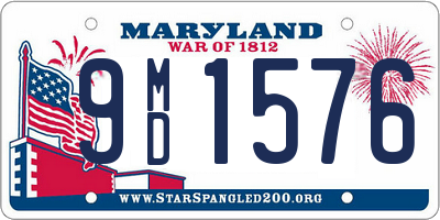 MD license plate 9MD1576