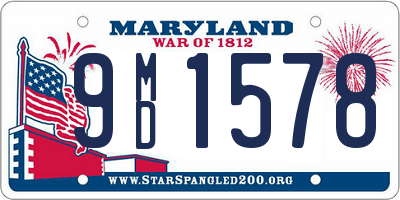 MD license plate 9MD1578