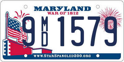 MD license plate 9MD1579