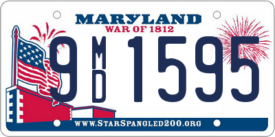 MD license plate 9MD1595