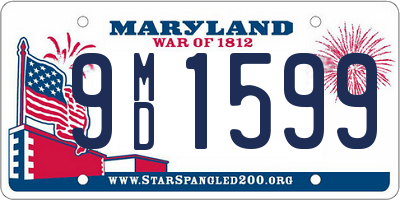 MD license plate 9MD1599