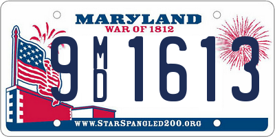 MD license plate 9MD1613