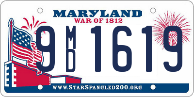 MD license plate 9MD1619