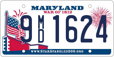 MD license plate 9MD1624