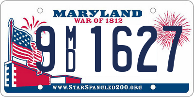 MD license plate 9MD1627