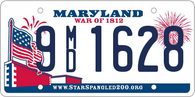 MD license plate 9MD1628