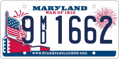 MD license plate 9MD1662