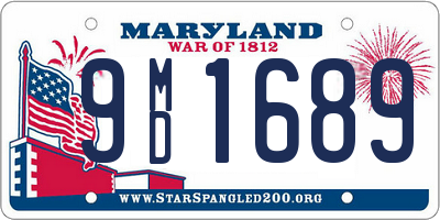 MD license plate 9MD1689