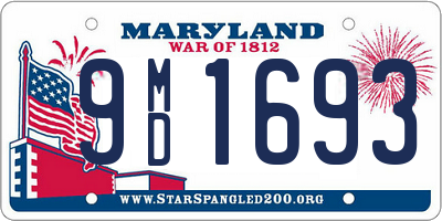 MD license plate 9MD1693