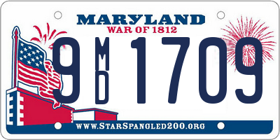 MD license plate 9MD1709