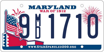 MD license plate 9MD1710
