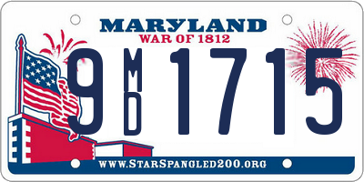 MD license plate 9MD1715