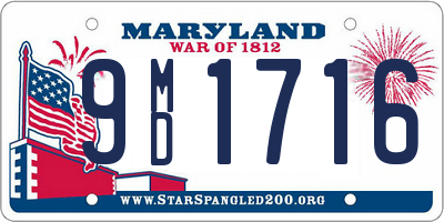 MD license plate 9MD1716