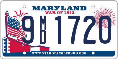 MD license plate 9MD1720