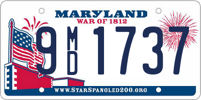 MD license plate 9MD1737