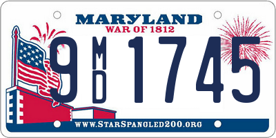 MD license plate 9MD1745