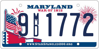 MD license plate 9MD1772