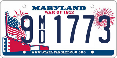 MD license plate 9MD1773
