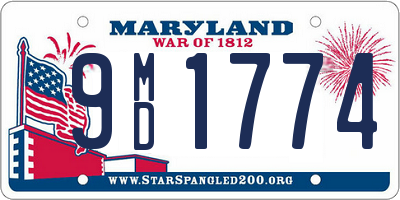 MD license plate 9MD1774