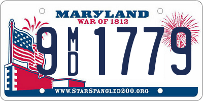 MD license plate 9MD1779