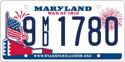 MD license plate 9MD1780