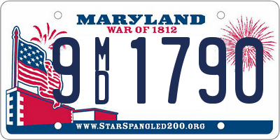 MD license plate 9MD1790