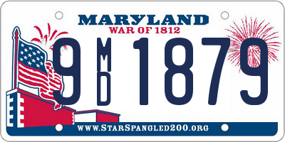 MD license plate 9MD1879