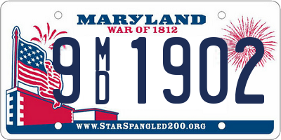 MD license plate 9MD1902